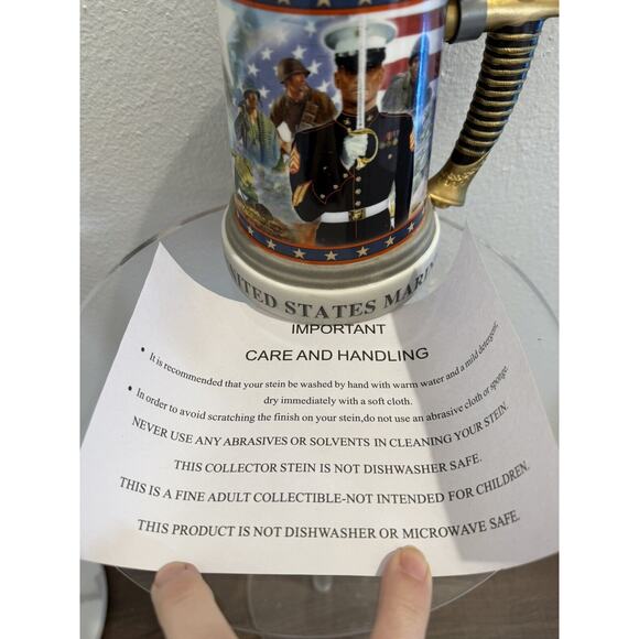 The Bradford Exchange Pride Of The Corps Collectors Stein 2013. #1738 NEW - Picture 7 of 7